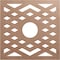 Ekena Millwork Chevron Wood Fretwork Pierced Ceiling Medallion, Wood (Paint Grade), 38"OD x 9 7/8"ID x 3/8"T CMWP38X38X0375CHMF - alternate 1